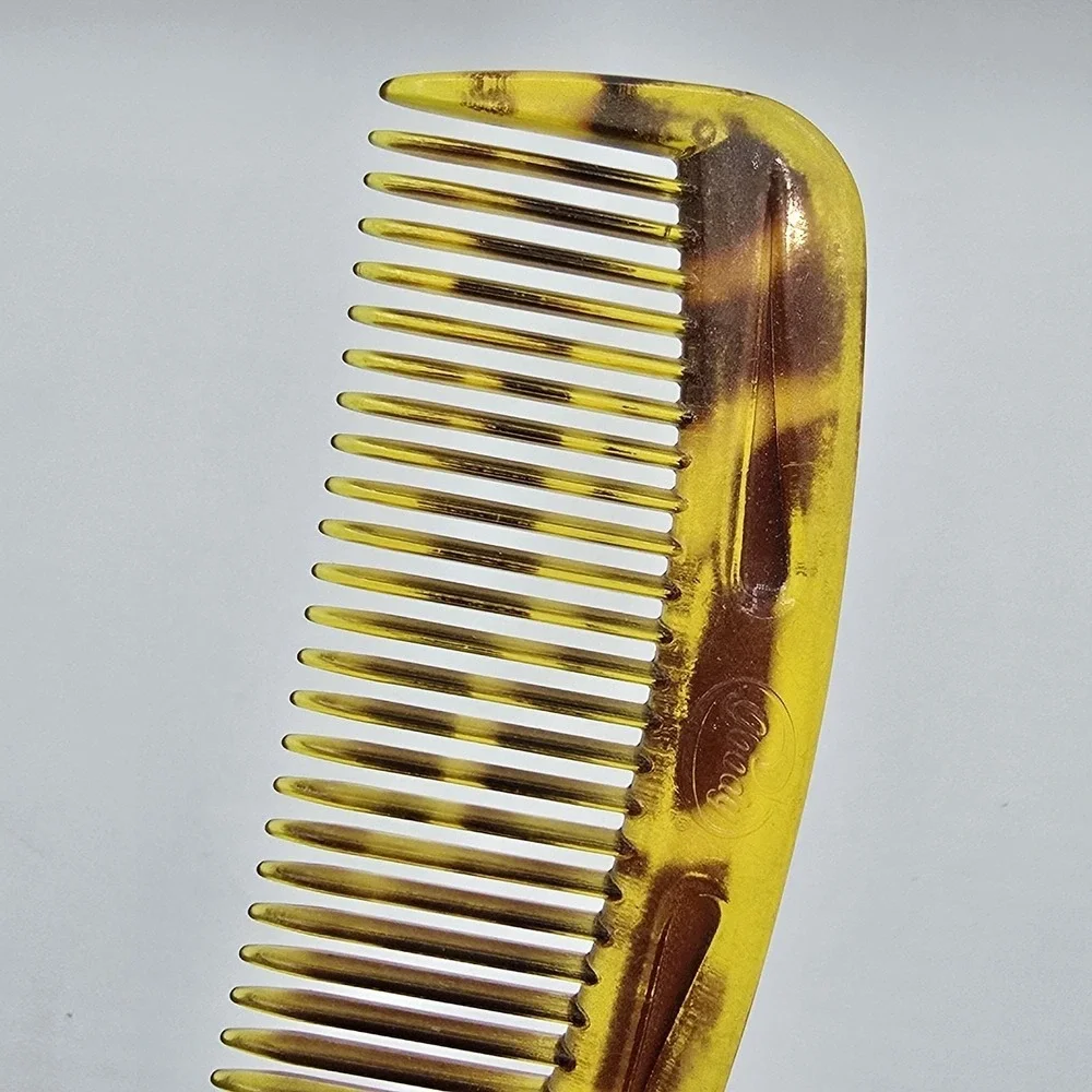 Goody Brown Tortoise Shell Comb 8.5‎ Inch Handle Plastic Hair Vintage
